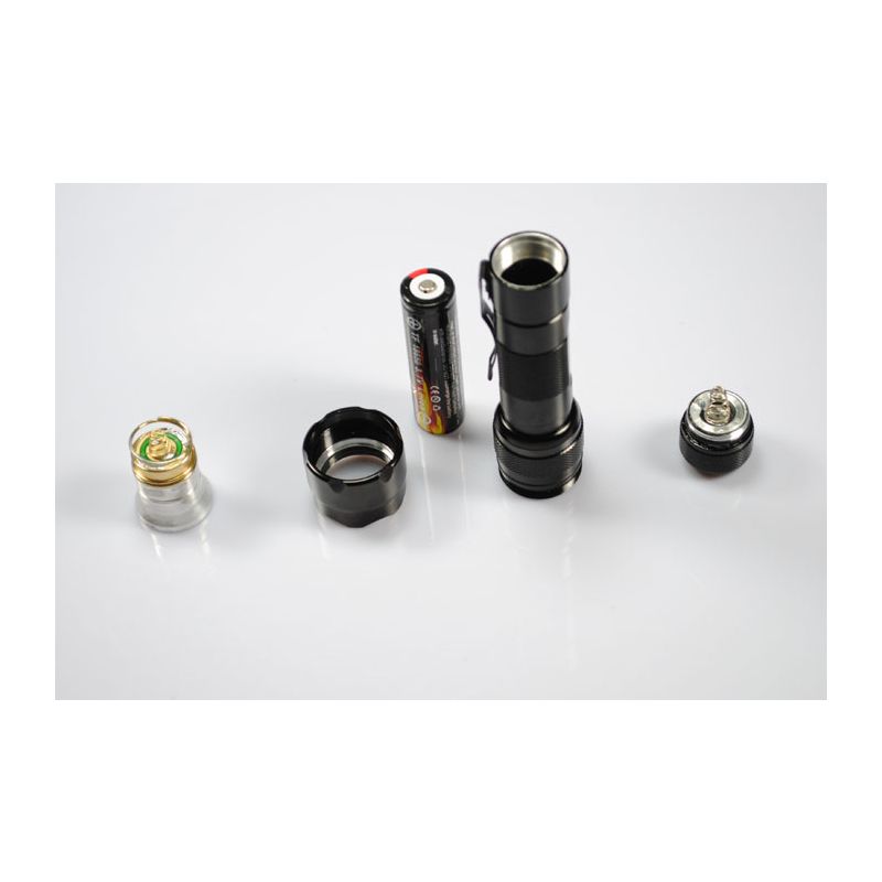 UltraFire WF-502B T6 LED svítilna 1200 lm, 5-režimová, černá, lehká, kompaktní, doprava zdarma