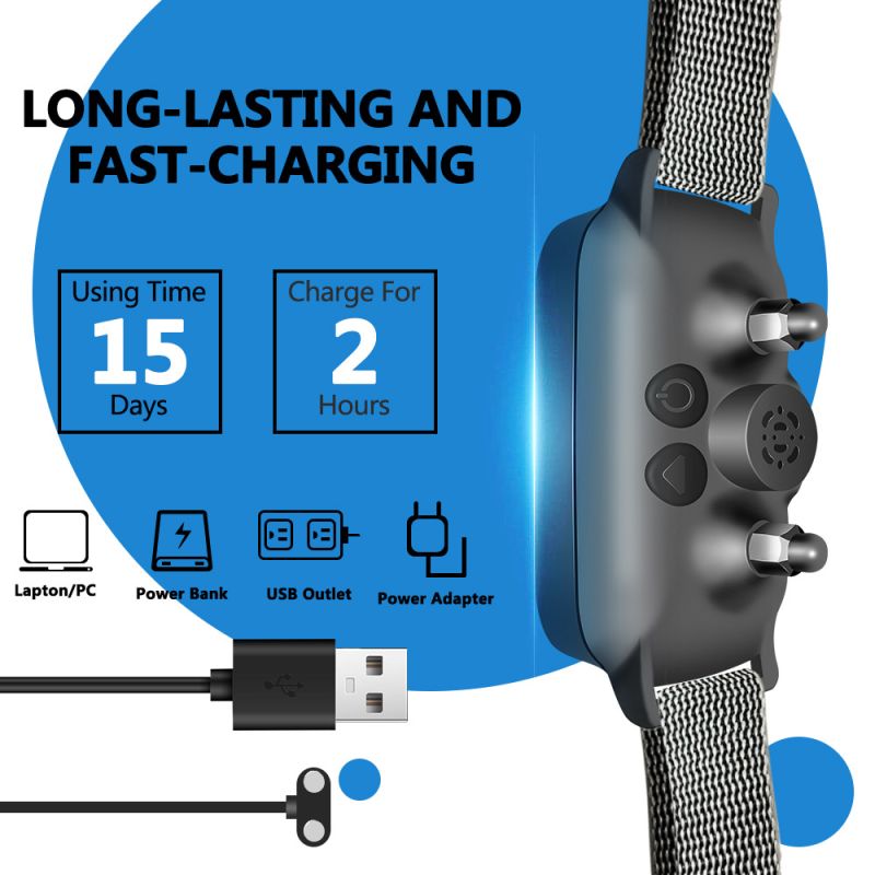 Malý ultrazvukový obojek proti štěkání pro psy – Bezpečný, účinný výcvik & pohoda Mazlíčků!