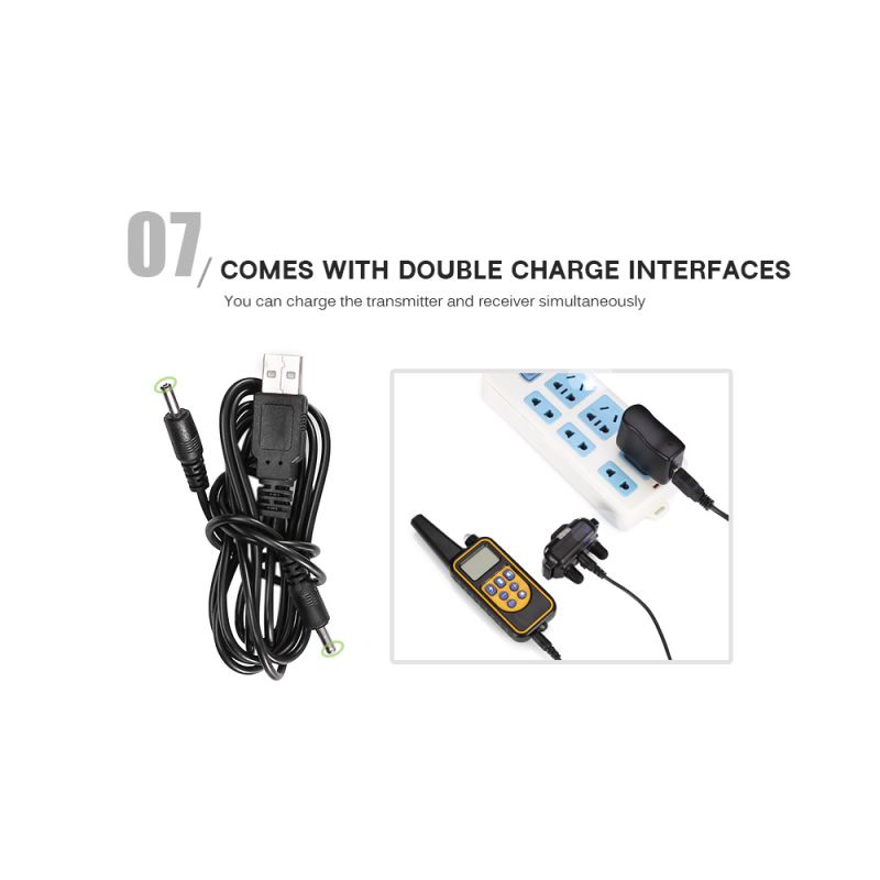 800m Vodotěsný Elektrický Výcvikový Obojek pro psy s Dálkovým Ovládáním – Perfektní Potřeby Pro Domácí Zvířata!