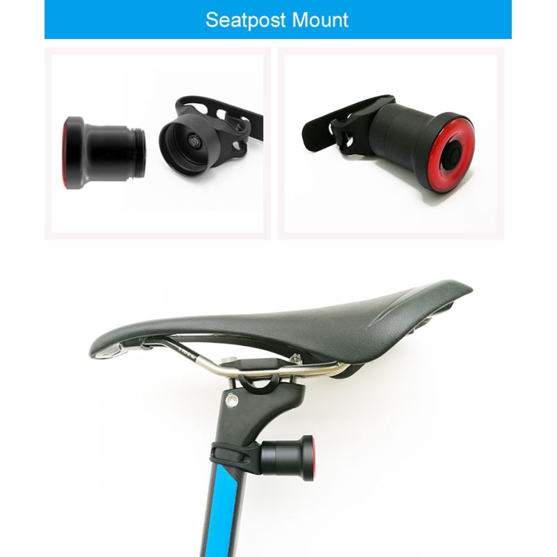 Xlite 0 Inteligentní Cyklistické Zadní Světlo | USB Brzdové Světlo | Super Jasné LED pro Bezpečnost a Viditelnost Cyklisty