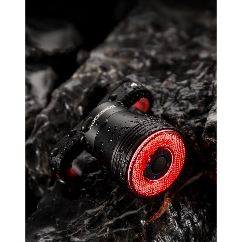 ROCKBROS Q5 Chytré Cyklistické Světlo s Automatickým Brzdovým Světlem, IPX6 Vodotěsné LED Zadní Světlo pro Bezpečnost a Viditelnost Cyklistů