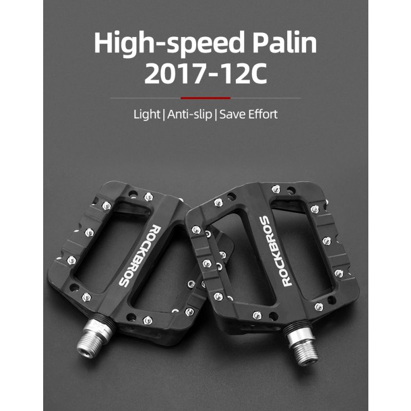 ROCKBROS ultralehká ložiska pedály – Nylonové plošinové díly pro silniční, BMX & MTB kolo, voděodolné & vysoce kvalitní cyklistika příslušenství