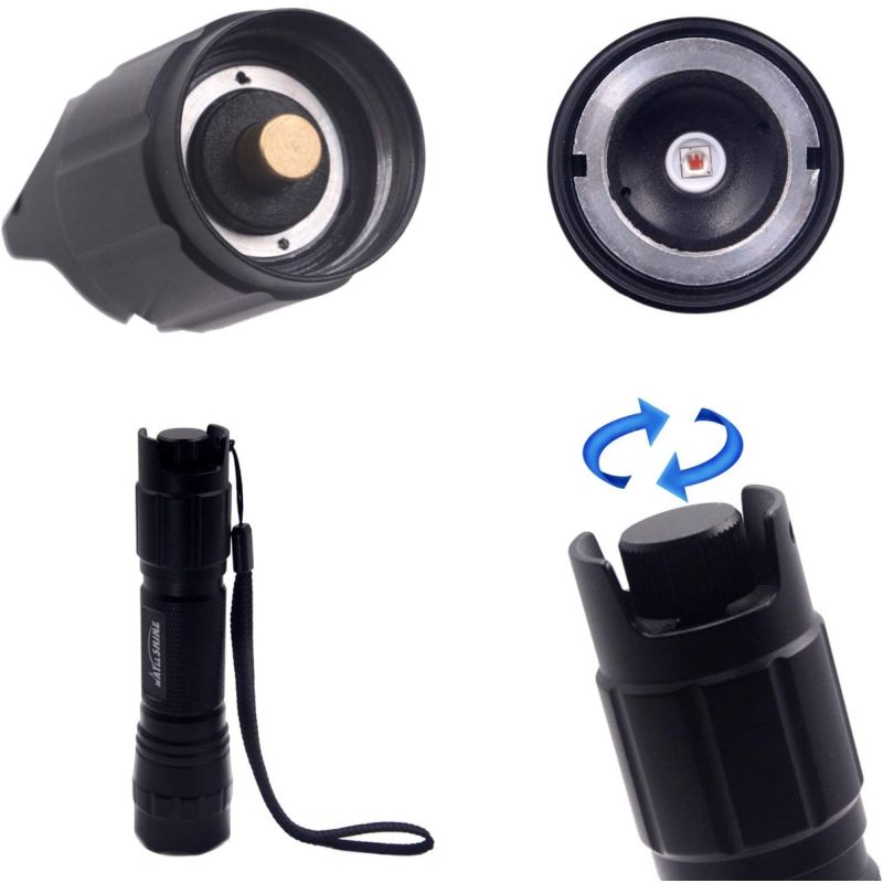 UltraFire 940nm Nastavitelná IR svítilna pro Noční Vidění s Plynulým Stmíváním – Lovecké Vybavení