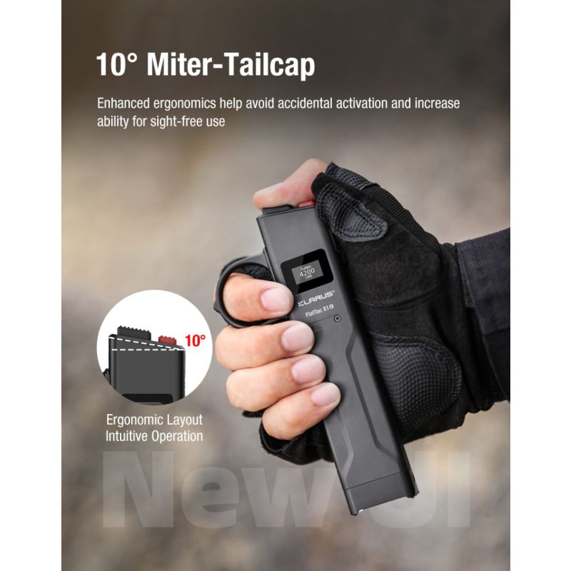 Klarus X1 Ultra-thin kapesní svítilna SST-70 LED 4200LM venkovní nouzová svítilna