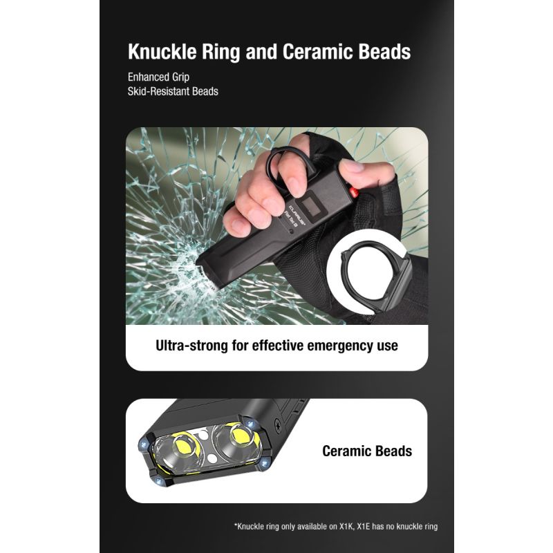 Klarus X1 Ultra-thin kapesní svítilna SST-70 LED 4200LM venkovní nouzová svítilna