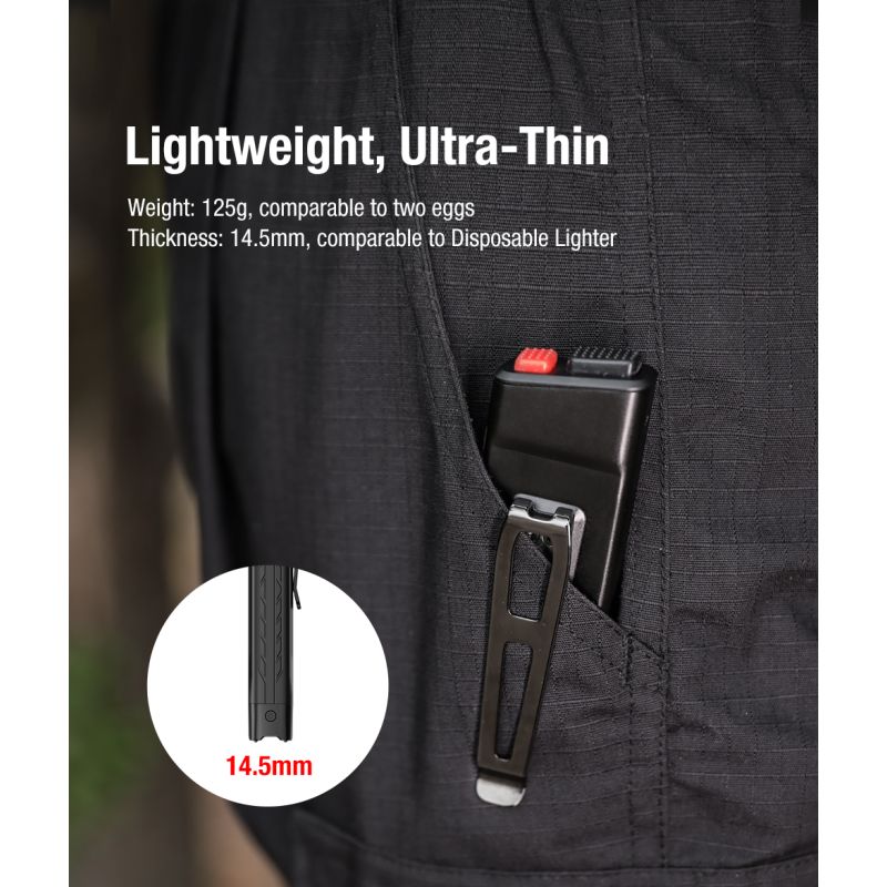 Klarus X1 Ultra-thin kapesní svítilna SST-70 LED 4200LM venkovní nouzová svítilna