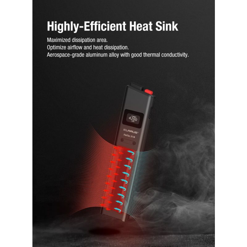 Klarus X1 Ultra-thin kapesní svítilna SST-70 LED 4200LM venkovní nouzová svítilna