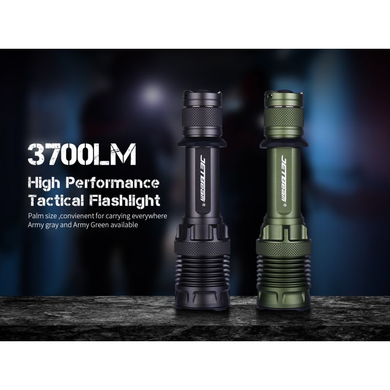 JETBEAM M37 PRO: Výkonná taktická svítilna 3700lm pro armádu, policii a outdoor dobrodružství