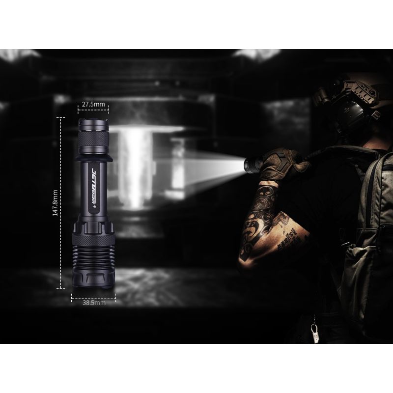 JETBEAM M37 PRO: Výkonná taktická svítilna 3700lm pro armádu, policii a outdoor dobrodružství