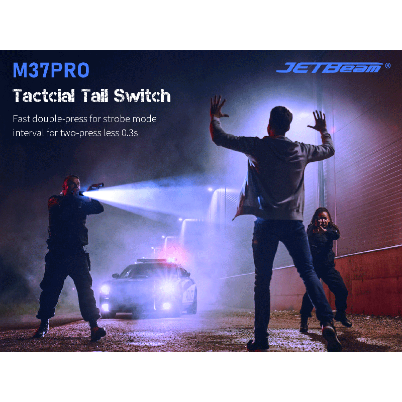 JETBEAM M37 PRO: Výkonná taktická svítilna 3700lm pro armádu, policii a outdoor dobrodružství