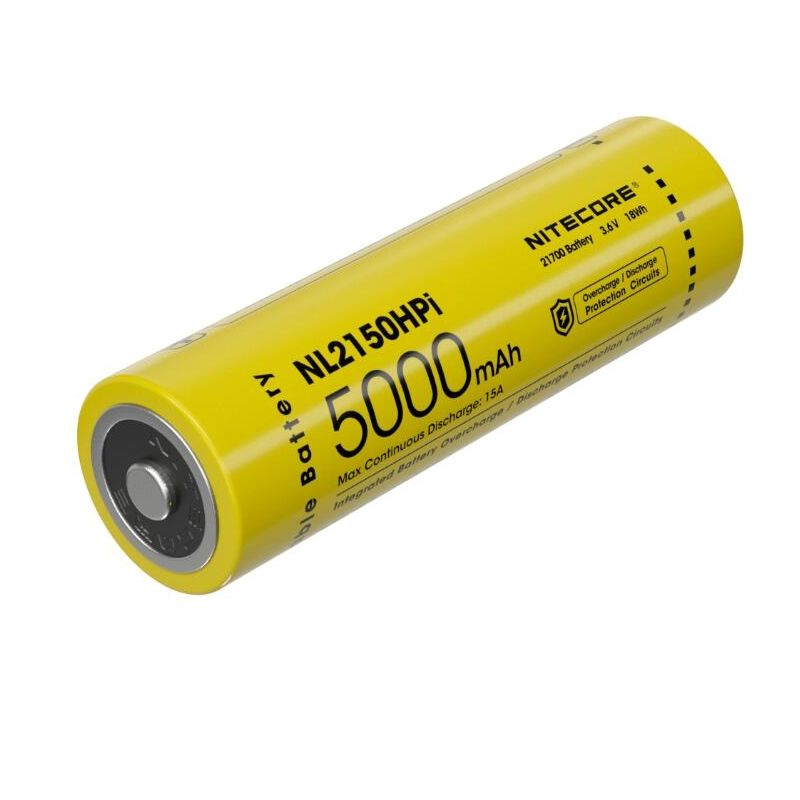 NITECORE NL2150HPi 5000mAh 21700 Li-ion baterie s vysokým výkonem pro elektronická zařízení a dlouhou výdrž
