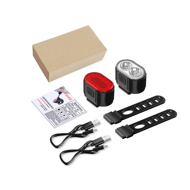 USB Dobíjecí LED Světla na Kolo: Vodotěsné Přední & Zadní Světlo pro Bezpečnou Cyklistiku a Viditelnost