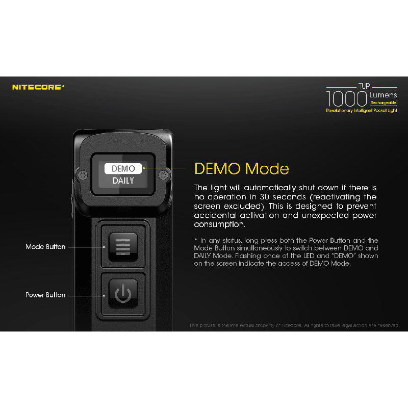 Nitecore TUP XP-L HD V6 Mini svítilna 1000 lumenů USB dobíjecí LED, kompaktní outdoorové vybavení