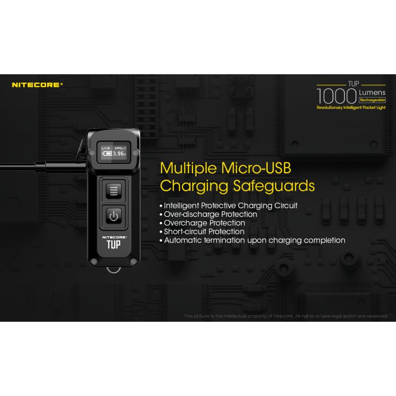 Nitecore TUP XP-L HD V6 Mini svítilna 1000 lumenů USB dobíjecí LED, kompaktní outdoorové vybavení