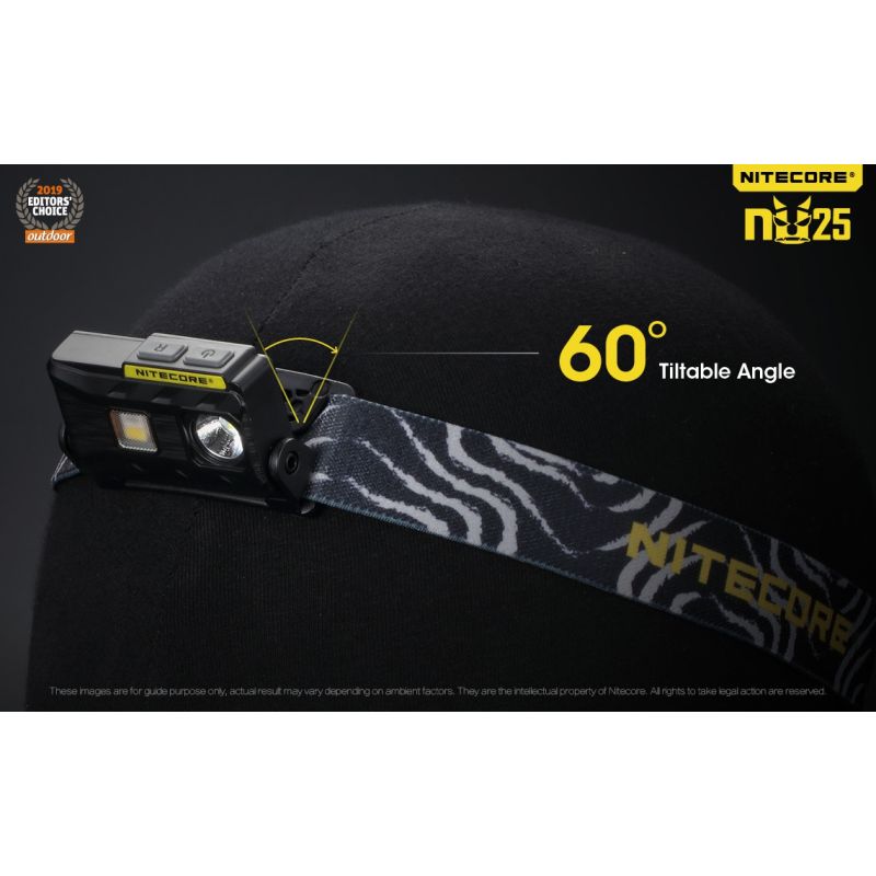 Nitecore NU25 XP-G2 S3 LED svítilna – 360 lumenů, nabíjecí, outdoorové osvětlení, lehký světlomet