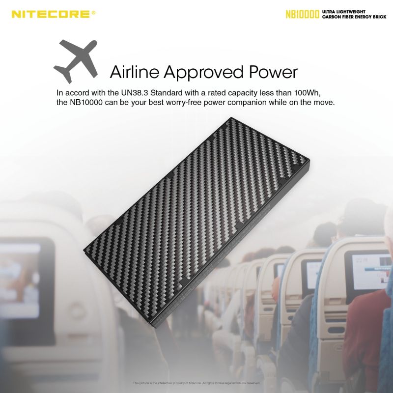 NITECORE NB10000 QC 10000mAh Power Banka Dual Port USB-C Lehké Rychlé Nabíjení pro iPhone Samsung
