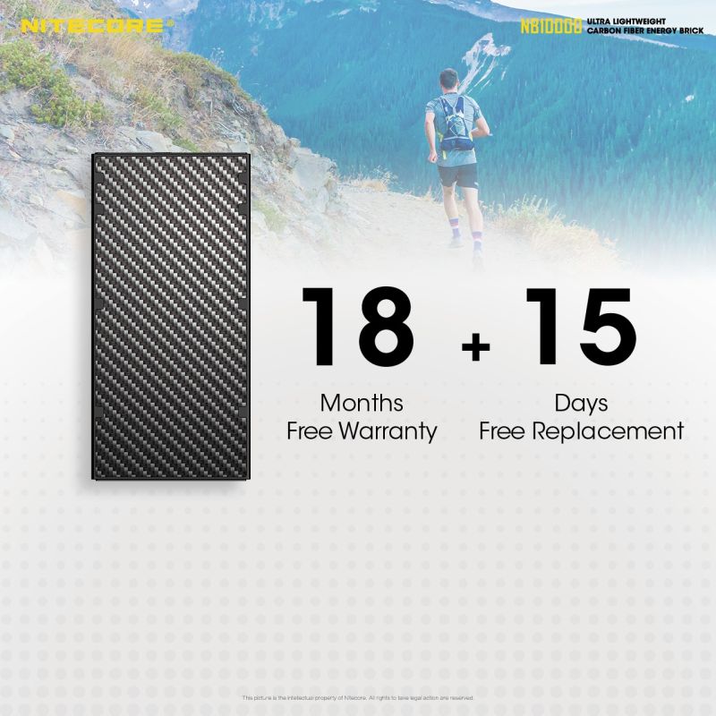 NITECORE NB10000 QC 10000mAh Power Banka Dual Port USB-C Lehké Rychlé Nabíjení pro iPhone Samsung