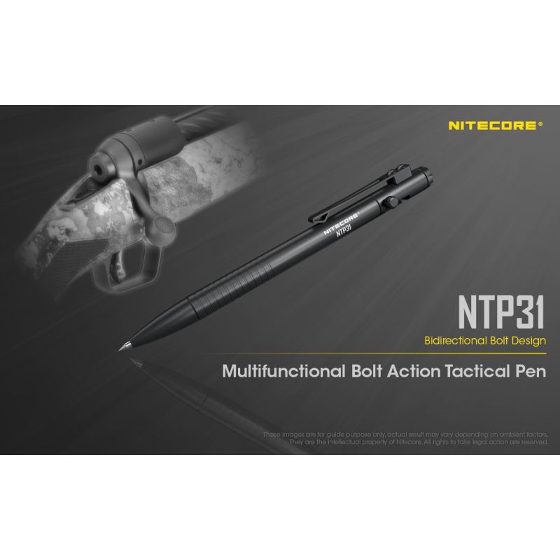 NITECORE NTP31 Multifunkční Taktické Bolt Action Pero – Odolná konstrukce pro Outdoor a Sebeobranu