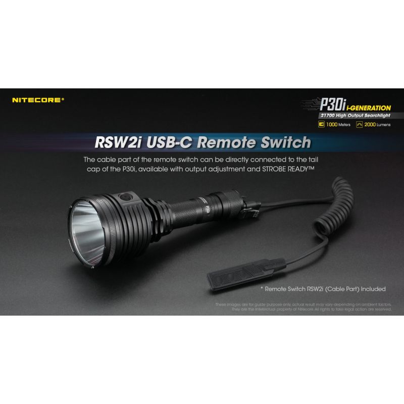 Nitecore P30i taktická svítilna 2000lm XHP35 HI outdoorové osvětlení dosah 1000m spolehlivá LED