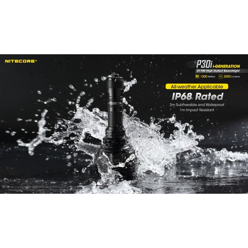 Nitecore P30i taktická svítilna 2000lm XHP35 HI outdoorové osvětlení dosah 1000m spolehlivá LED