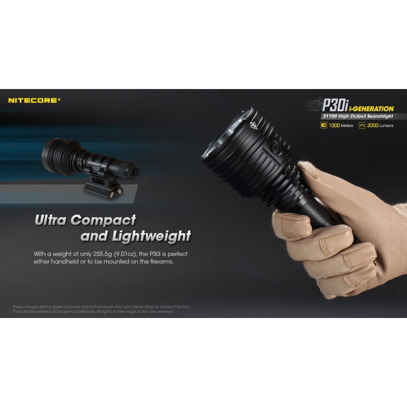 Nitecore P30i taktická svítilna 2000lm XHP35 HI outdoorové osvětlení dosah 1000m spolehlivá LED