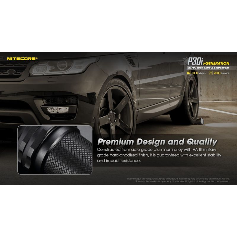 Nitecore P30i taktická svítilna 2000lm XHP35 HI outdoorové osvětlení dosah 1000m spolehlivá LED