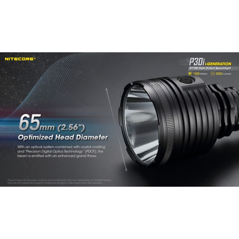 Nitecore P30i taktická svítilna 2000lm XHP35 HI outdoorové osvětlení dosah 1000m spolehlivá LED