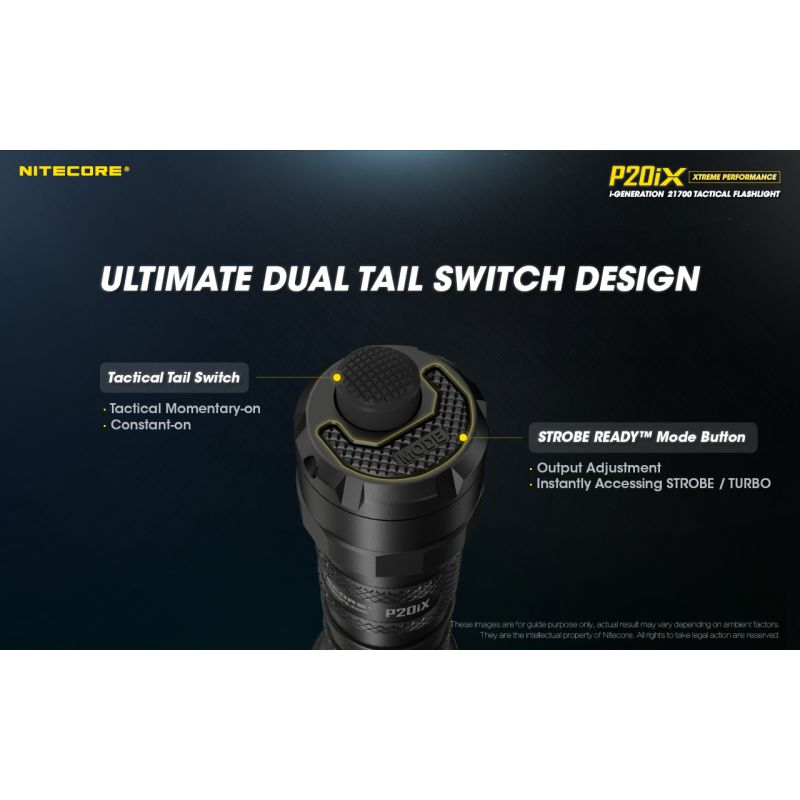 Nitecore P20iX 4000lm taktická svítilna, USB-C, odolná outdoorová svítilna s jasnými LEDkami!
