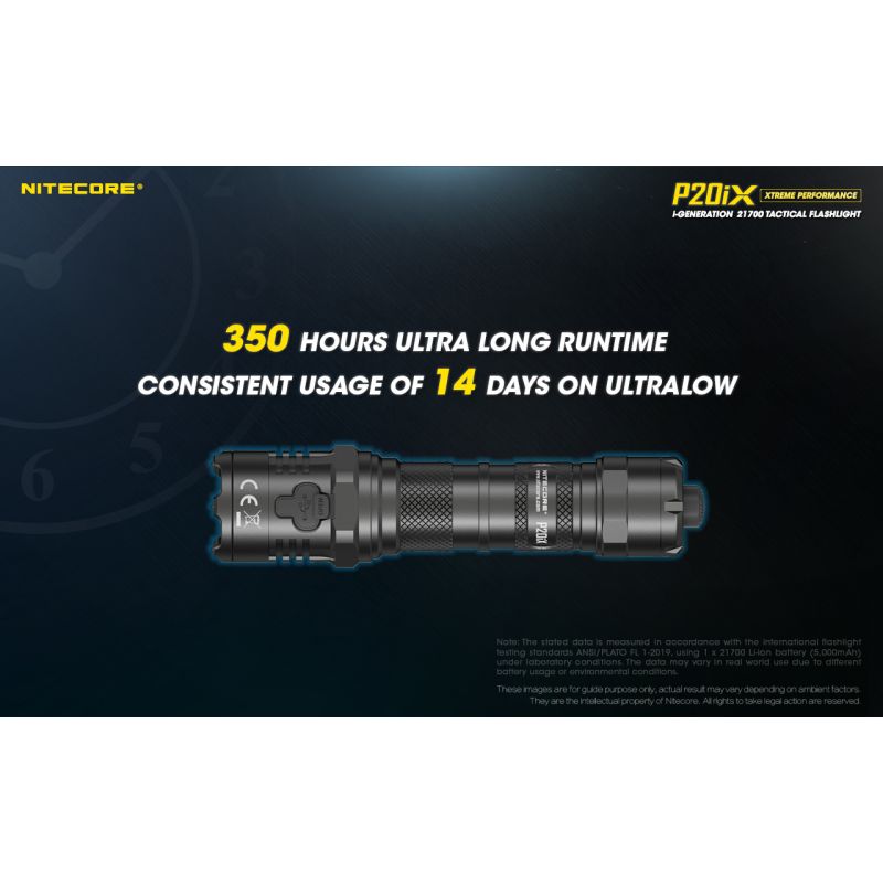 Nitecore P20iX 4000lm taktická svítilna, USB-C, odolná outdoorová svítilna s jasnými LEDkami!