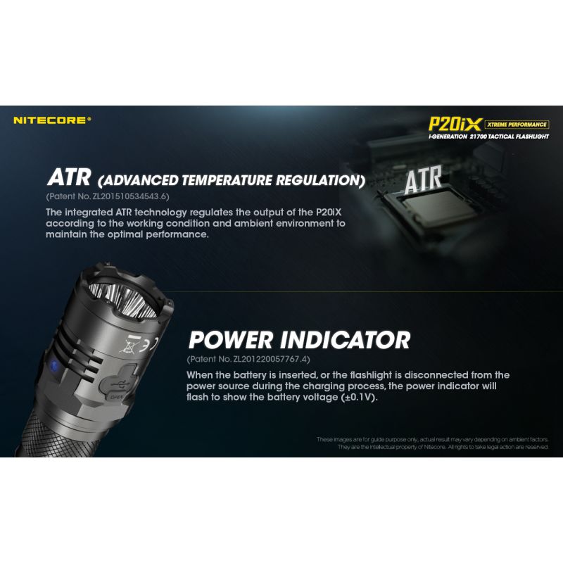 Nitecore P20iX 4000lm taktická svítilna, USB-C, odolná outdoorová svítilna s jasnými LEDkami!