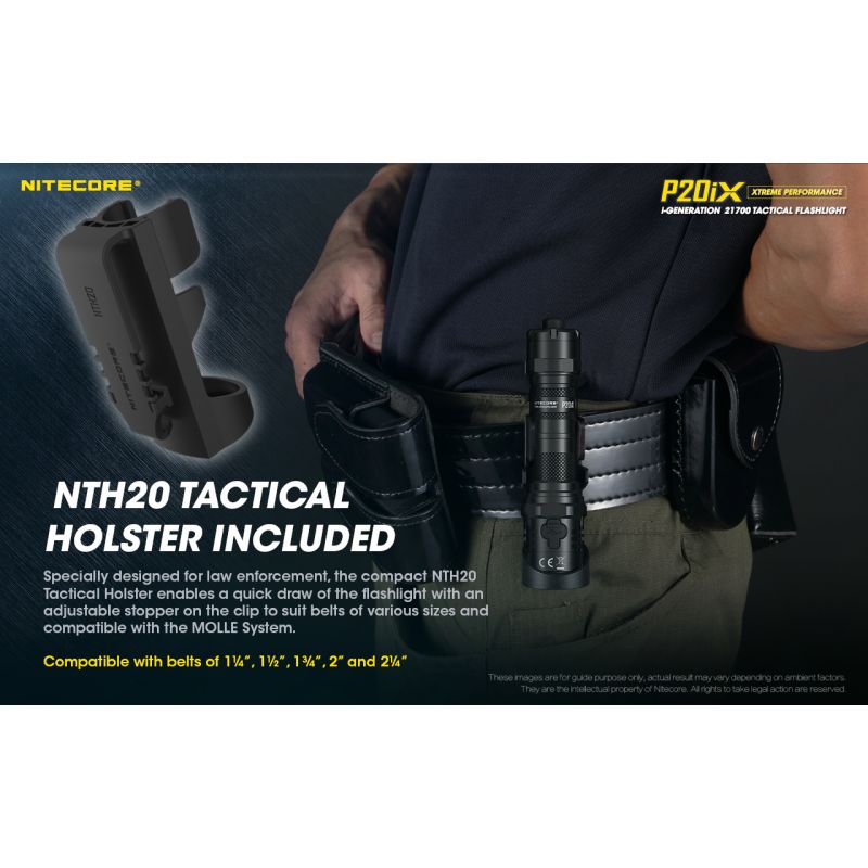 Nitecore P20iX 4000lm taktická svítilna, USB-C, odolná outdoorová svítilna s jasnými LEDkami!