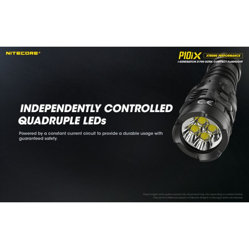 Nitecore P10iX LED svítilna 4000 lumenů – Výkonná outdoorová taktická svítilna, spolehlivá!