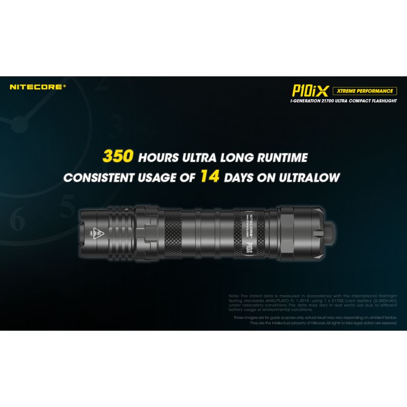 Nitecore P10iX LED svítilna 4000 lumenů – Výkonná outdoorová taktická svítilna, spolehlivá!