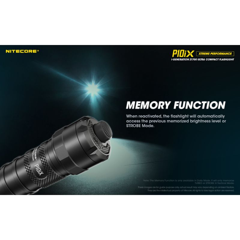 Nitecore P10iX LED svítilna 4000 lumenů – Výkonná outdoorová taktická svítilna, spolehlivá!