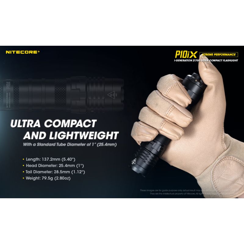 Nitecore P10iX LED svítilna 4000 lumenů – Výkonná outdoorová taktická svítilna, spolehlivá!