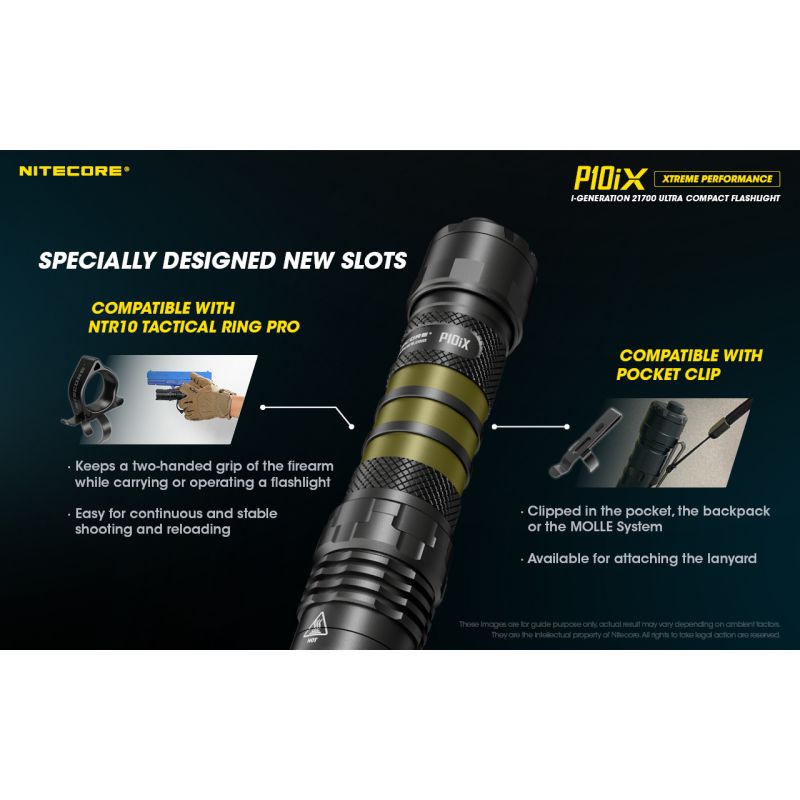Nitecore P10iX LED svítilna 4000 lumenů – Výkonná outdoorová taktická svítilna, spolehlivá!