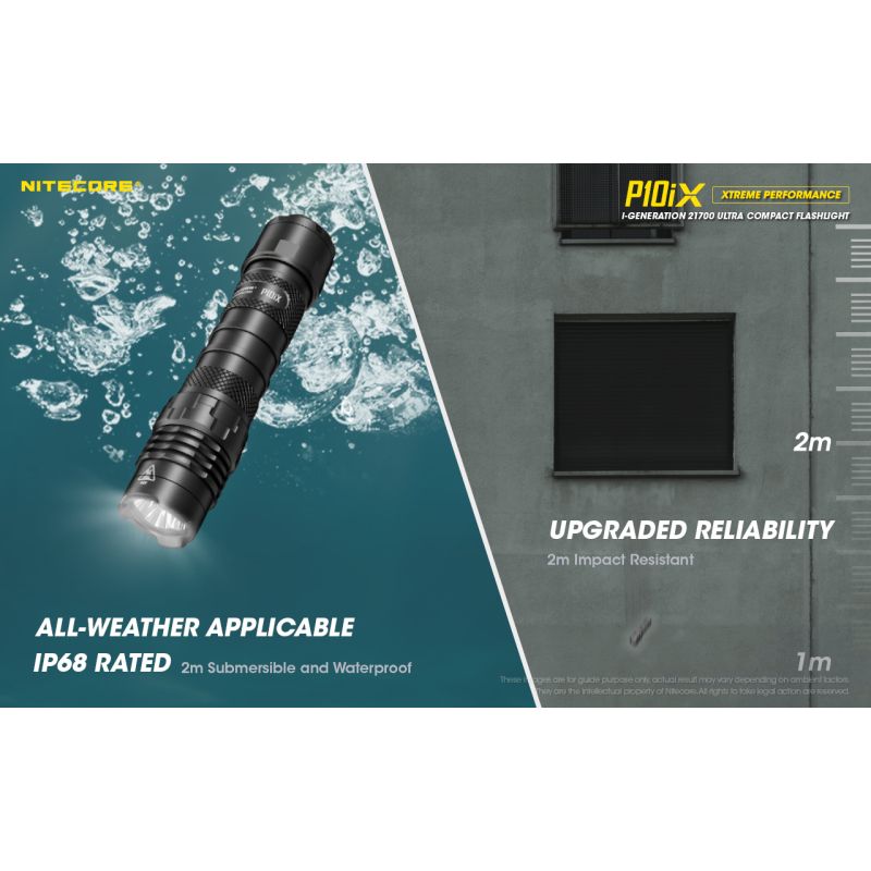 Nitecore P10iX LED svítilna 4000 lumenů – Výkonná outdoorová taktická svítilna, spolehlivá!