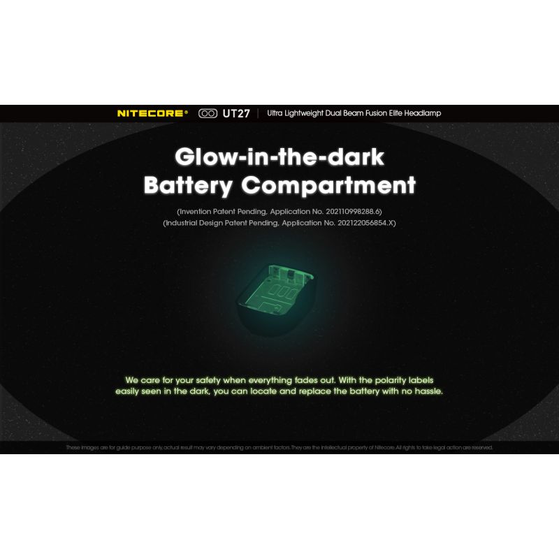 Nitecore UT27 Přední Světlomet 520 Lumenů, Duální LED XP-G3 S3 – Ideální pro Treking a Kempování
