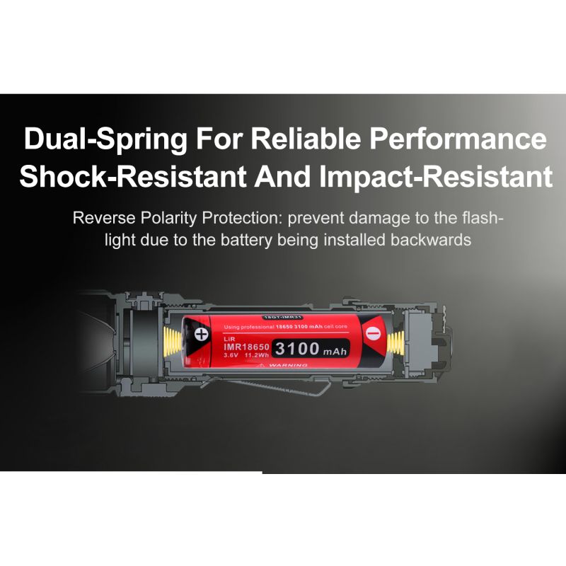 Klarus XT11GT PRO V2.0 taktická outdoor svítilna 3300lm | USB-C rychlé dobíjení, vodotěsná (48 znaků)