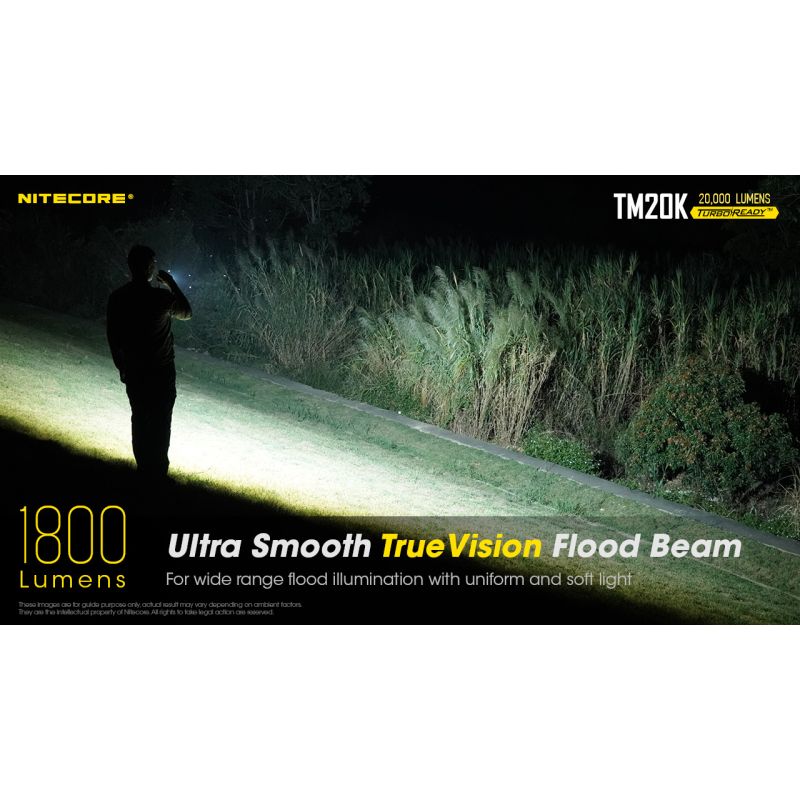 Nitecore TM20K LED svítilna 20000 lumenů USB-C dobíjecí – Outdoorová, Vysoce Výkonná, Nouzová Svítilna