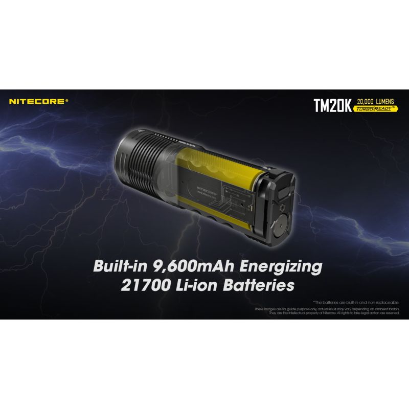 Nitecore TM20K LED svítilna 20000 lumenů USB-C dobíjecí – Outdoorová, Vysoce Výkonná, Nouzová Svítilna