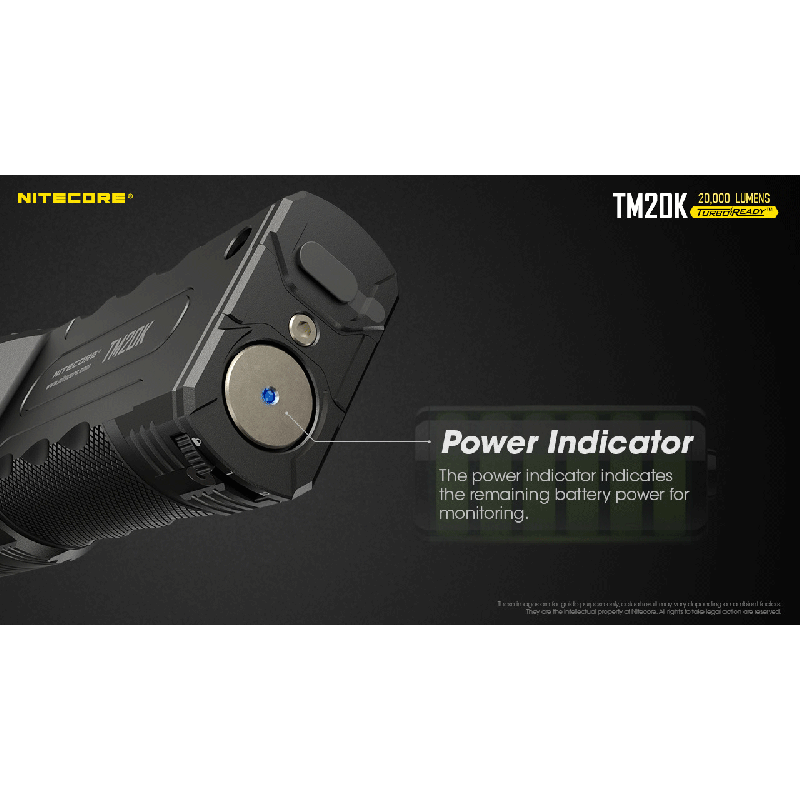 Nitecore TM20K LED svítilna 20000 lumenů USB-C dobíjecí – Outdoorová, Vysoce Výkonná, Nouzová Svítilna