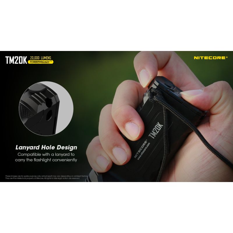 Nitecore TM20K LED svítilna 20000 lumenů USB-C dobíjecí – Outdoorová, Vysoce Výkonná, Nouzová Svítilna