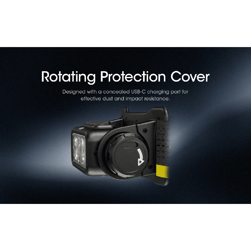 NITECORE NU43 Dobíjecí Čelovka 1400lm – Venkovní Kempování, Turistika, Rybaření – Bílá/Červená Svítilna, 3400mAh, Dlouhá Výdrž, Odolná