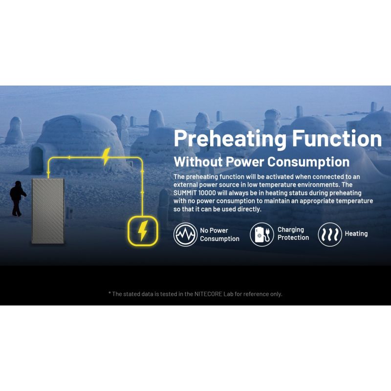 Nitecore Summit 10000 Outdoorová powerbanka do -40°C vyhřívání PD/QC 20W USB-C lehká a odolná IPX5