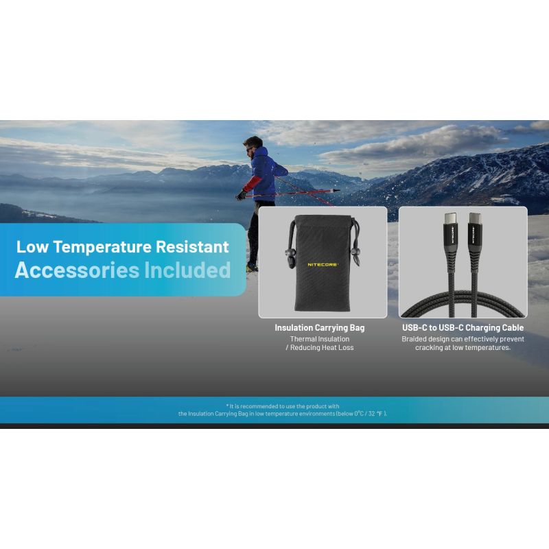 Nitecore Summit 10000 Outdoorová powerbanka do -40°C vyhřívání PD/QC 20W USB-C lehká a odolná IPX5