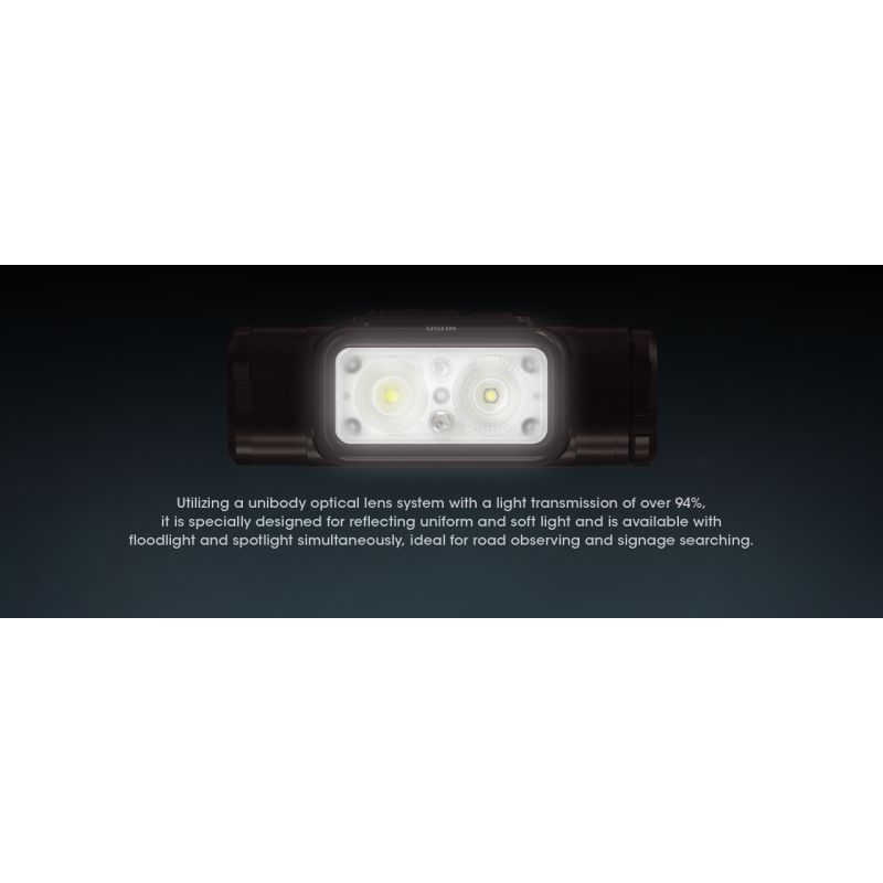 Nitecore NU50 1400 lumenů LED Čelovka – Lehká, Dobíjecí, Spolehlivá pro Outdoor i Cyklistiku