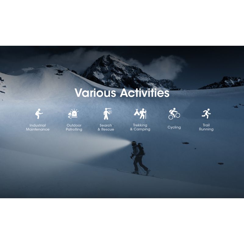 Nitecore NU50 1400 lumenů LED Čelovka – Lehká, Dobíjecí, Spolehlivá pro Outdoor i Cyklistiku