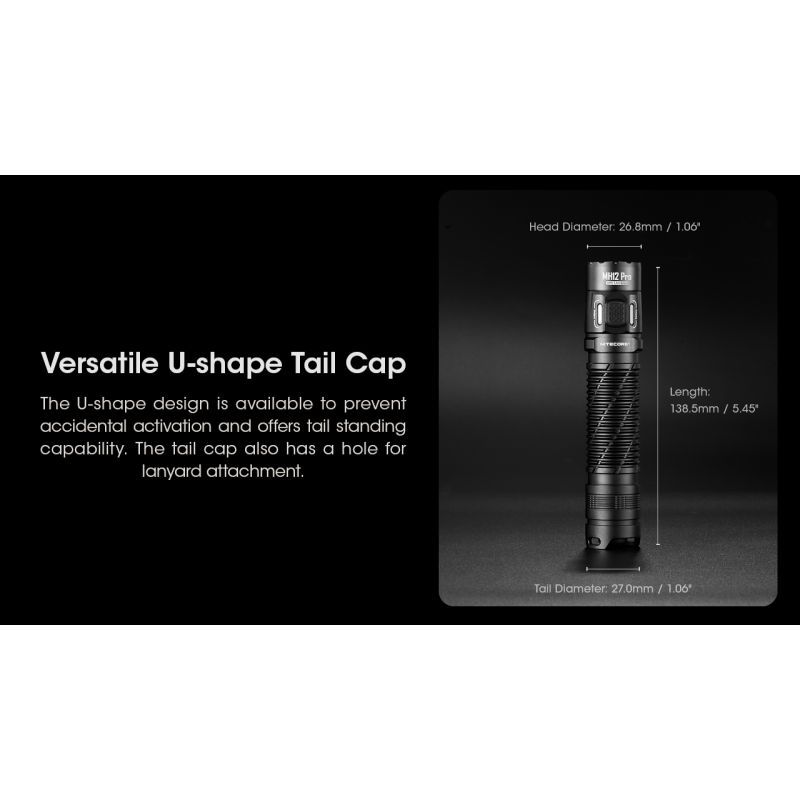 **Nitecore MH12 Pro 3300 Lumen USB-C Dobíjecí Svítilna: Venkovní Dobrodružství & Pohotovostní Robustnost!**