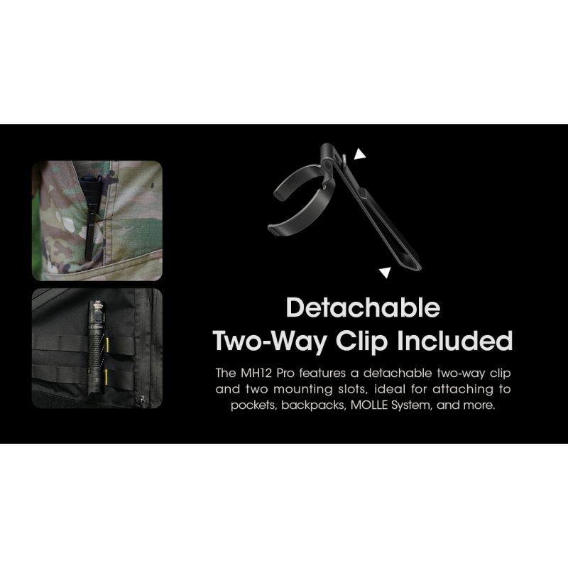 **Nitecore MH12 Pro 3300 Lumen USB-C Dobíjecí Svítilna: Venkovní Dobrodružství & Pohotovostní Robustnost!**